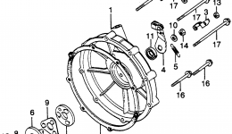 CLUTCH COVER for мотоцикла HONDA GL1000 A1979 year 
