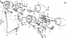 Измерительные приборы для мотоцикла HONDA GL1500C AC1998 г. 