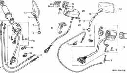 SWITCH / CABLE for мотоцикла HONDA GL1500CF AC1999 year 