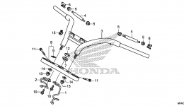 HANDLEBAR / TOP BRIDGE (2) для мотоцикла HONDA VT1300CXA 6A2016 г. 