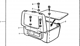 FIXED TYPE TRUNK-CLR MTCH for мотоцикла HONDA CB750F A1982 year 
