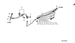 BRAKE LINE для мотоцикла HONDA VT1300CR A2010 г. 