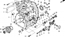 REAR CASE for мотоцикла HONDA GL1500A AC1992 year 