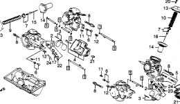 CARBURETOR (COMPONENT PARTS) for мотоцикла HONDA VF750F A1983 year 