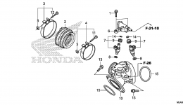 INLET MANIFOLD for мотоцикла HONDA VT750CS A2015 year 