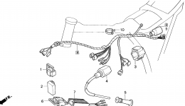 WIRE HARNESS for мотоцикла HONDA XR250R A1995 year 
