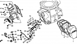 Устройство выпуска воздуха для мотоцикла HONDA CR250R A1984 г. 
