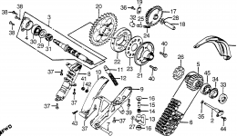 PRIMARY SHAFT for мотоцикла HONDA CBX A1982 year 