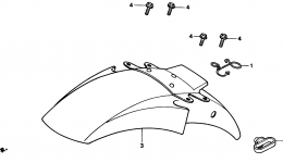 FRONT FENDER for мотоцикла HONDA VTR250 A1989 year 