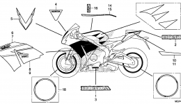 STRIPE / MARK (3) for мотоцикла HONDA CBR1000S AC2014 year 