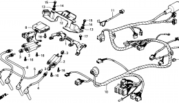 WIRE HARNESS for мотоцикла HONDA CBR600F A1989 year 