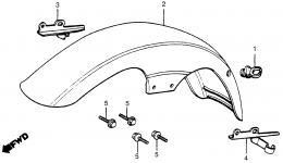 FRONT FENDER for мотоцикла HONDA CB750C A1982 year 