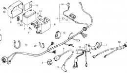 WIRE HARNESS for мотоцикла HONDA TLR200 A1987 year 