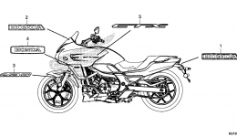 MARK / EMBLEM для мотоцикла HONDA CTX700D A2016 г. 
