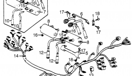 WIRE HARNESS for мотоцикла HONDA VF500C A1985 year 