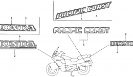 MARK for мотоцикла HONDA PC800 AC1995 year 
