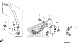 PEDAL / KICK STARTER ARM for мотоцикла HONDA CRF250R A2010 year 