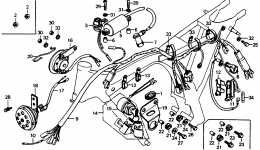 WIRE HARNESS / IGNITION COIL / HORN для мотоцикла HONDA CB125S A1978 г. 