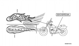 MARKS (2) для мотоцикла HONDA CMX250C A2009 г. 