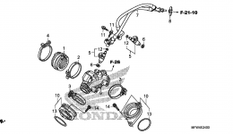 INTAKE MANIFOLD / INJECTOR for мотоцикла HONDA VT1300CS A2010 year 