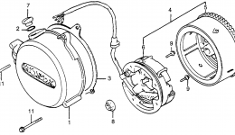 ALTERNATOR for мотоцикла HONDA NU50 AA1982 year 