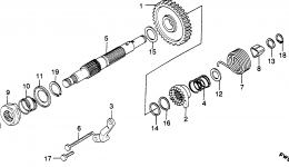 KICK STARTER SPINDLE for мотоцикла HONDA XR250R A1982 year 