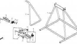 SIDE STAND / STEP for мотоцикла HONDA CR450R A1981 year 