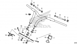HANDLEBAR / TOP BRIDGE (1) для мотоцикла HONDA VT1300CRA 4A2015 г. 