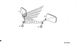 MIRROR for мотоцикла HONDA VT1300CS A2011 year 