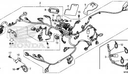 Проводка / (1) для мотоцикла HONDA VT1300CT A2014 г. 