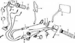 SWITCH / CABLE for мотоцикла HONDA VT750C A1983 year 