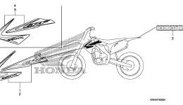 MARK для мотоцикла HONDA CRF250R A2010 г. 
