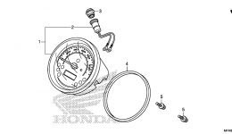 SPEEDOMETER (1) для мотоцикла HONDA VT1300CT A2014 г. 