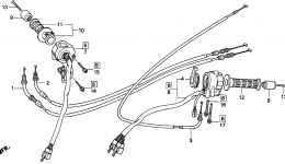 CABLES / SWITCHES for мотоцикла HONDA CBR1000F A1993 year 