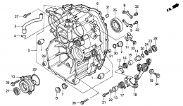 REAR CASE for мотоцикла HONDA GL1500A AC2000 year 