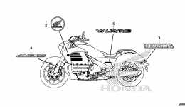 MARK / EMBLEM for мотоцикла HONDA GL1800C AC2014 year 