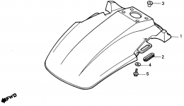 FRONT FENDER for мотоцикла HONDA TR200 A1986 year 