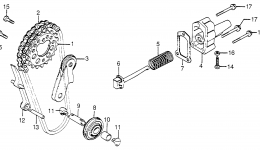 CAM CHAIN / TENSIONER for мотоцикла HONDA CB750A A1978 year 