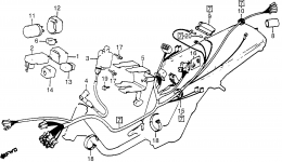 WIRE HARNESS for мотоцикла HONDA NX50M A1982 year 