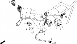 WIRE HARNESS for мотоцикла HONDA XR250R A1990 year 