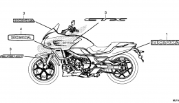 MARK / EMBLEM для мотоцикла HONDA CTX700D AC2015 г. 