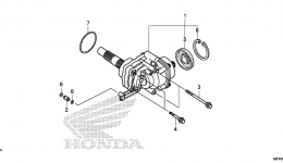 SIDE GEAR CASE для мотоцикла HONDA VT1300CR A2013 г. 