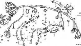 WIRE HARNESS for мотоцикла HONDA VT600C A2007 year 