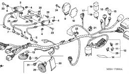 WIRE HARNESS for мотоцикла HONDA CB600F A2006 year 