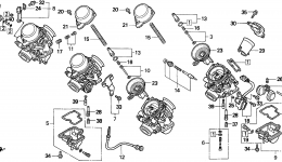 CARBURETOR COMPONENTS для мотоцикла HONDA CBR900RR AC1994 г. 