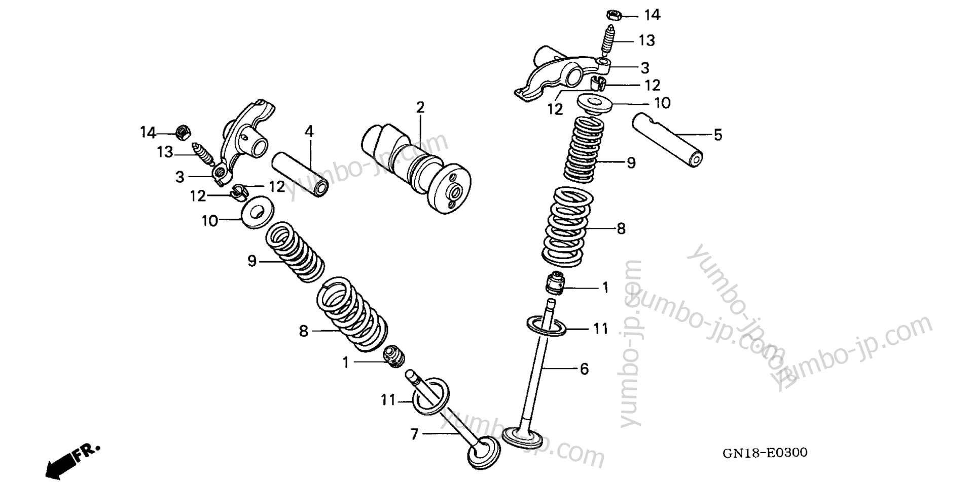 CAMSHAFT for motorcycles HONDA XR80R A 2003 year