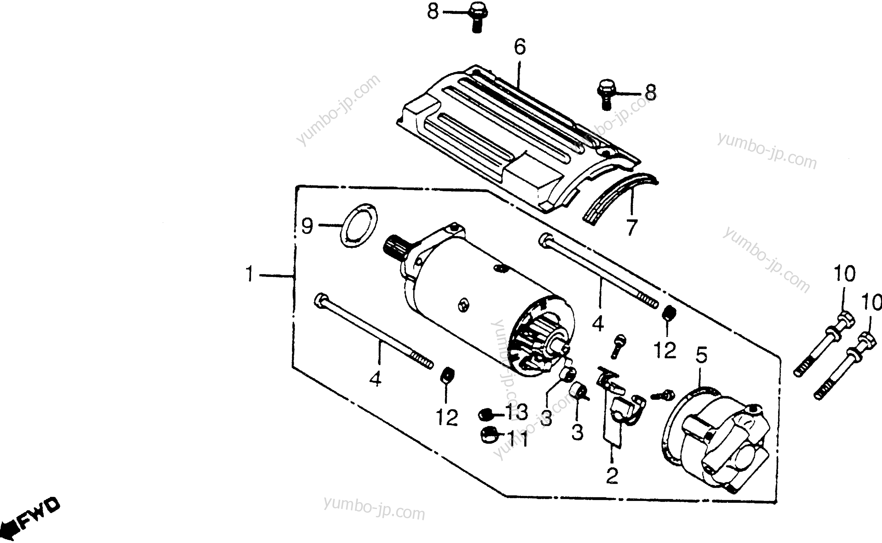 STARTING MOTOR для мотоциклов HONDA CB650 A 1979 г.