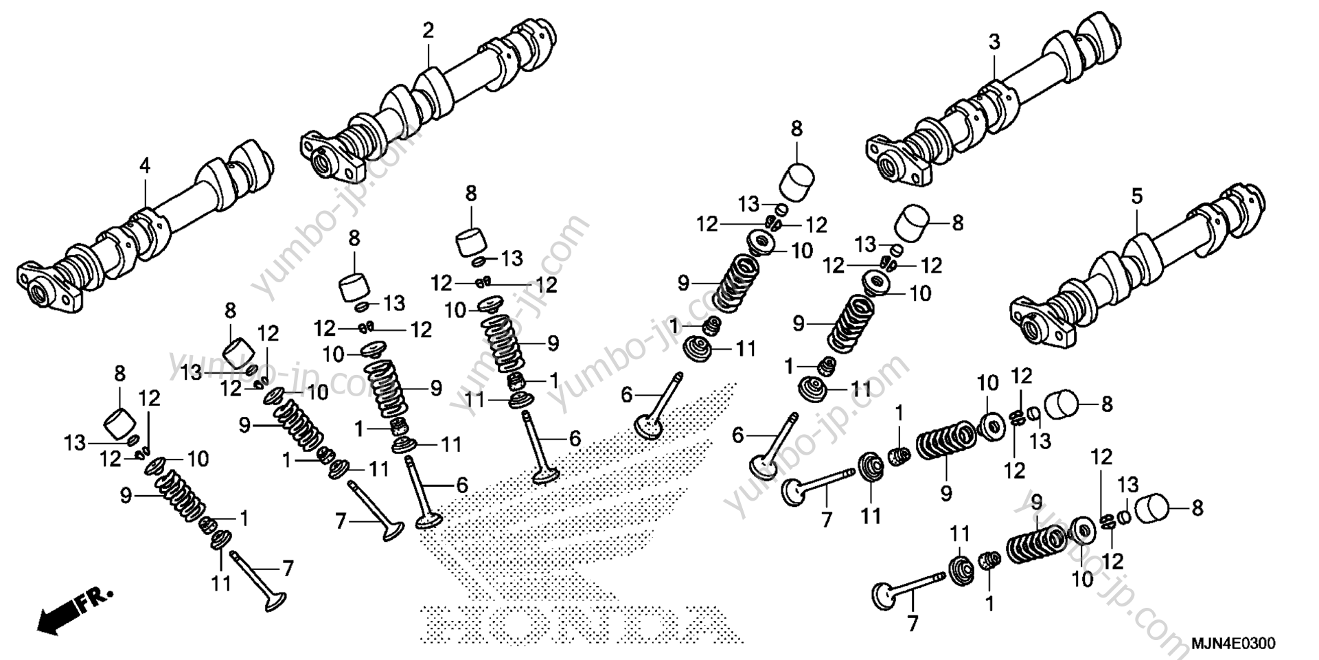 CAMSHAFT / VALVE for motorcycles HONDA CTX1300A AC 2014 year