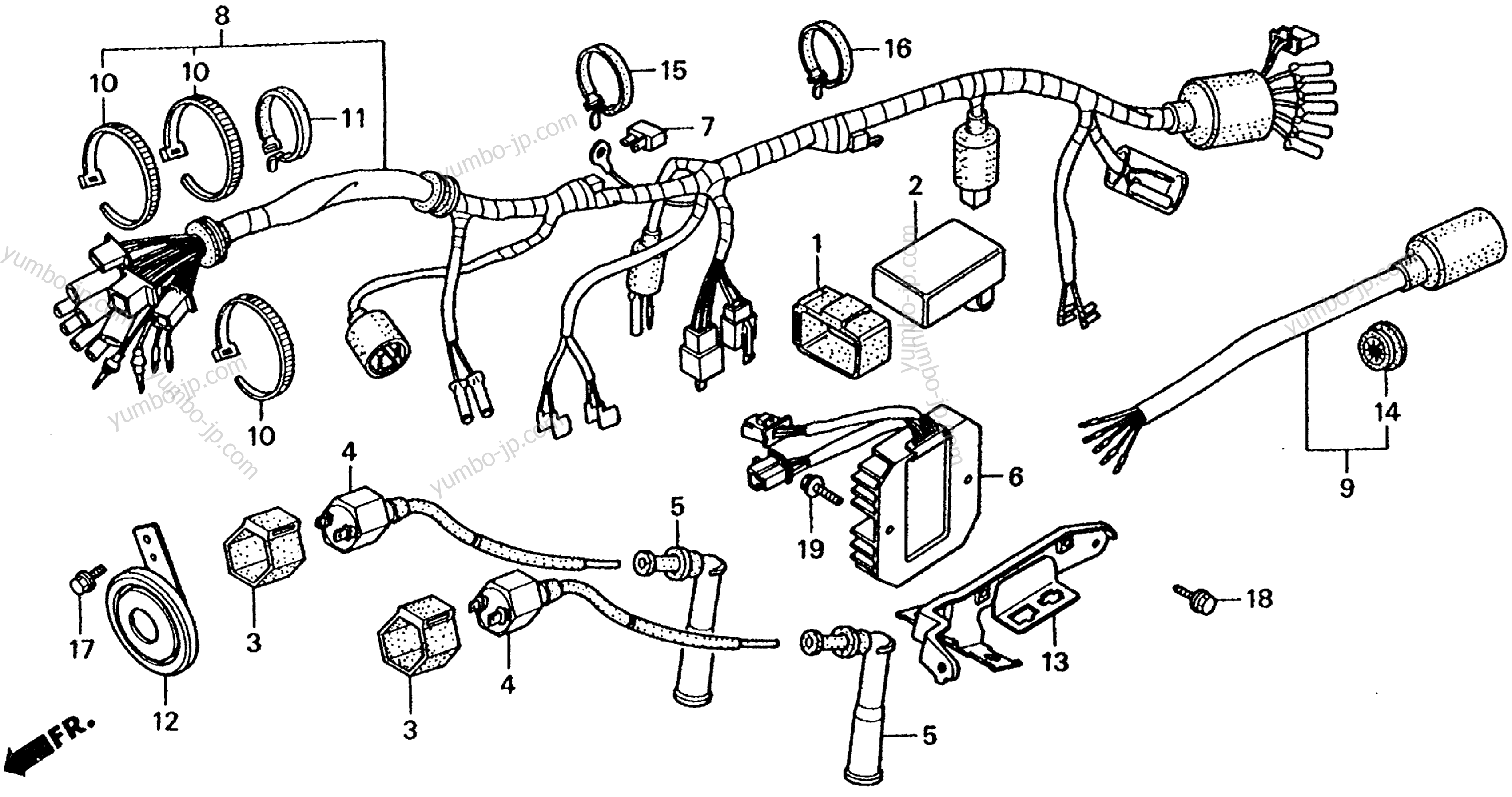Проводка для мотоциклов HONDA CMX250C AC 1987 г.