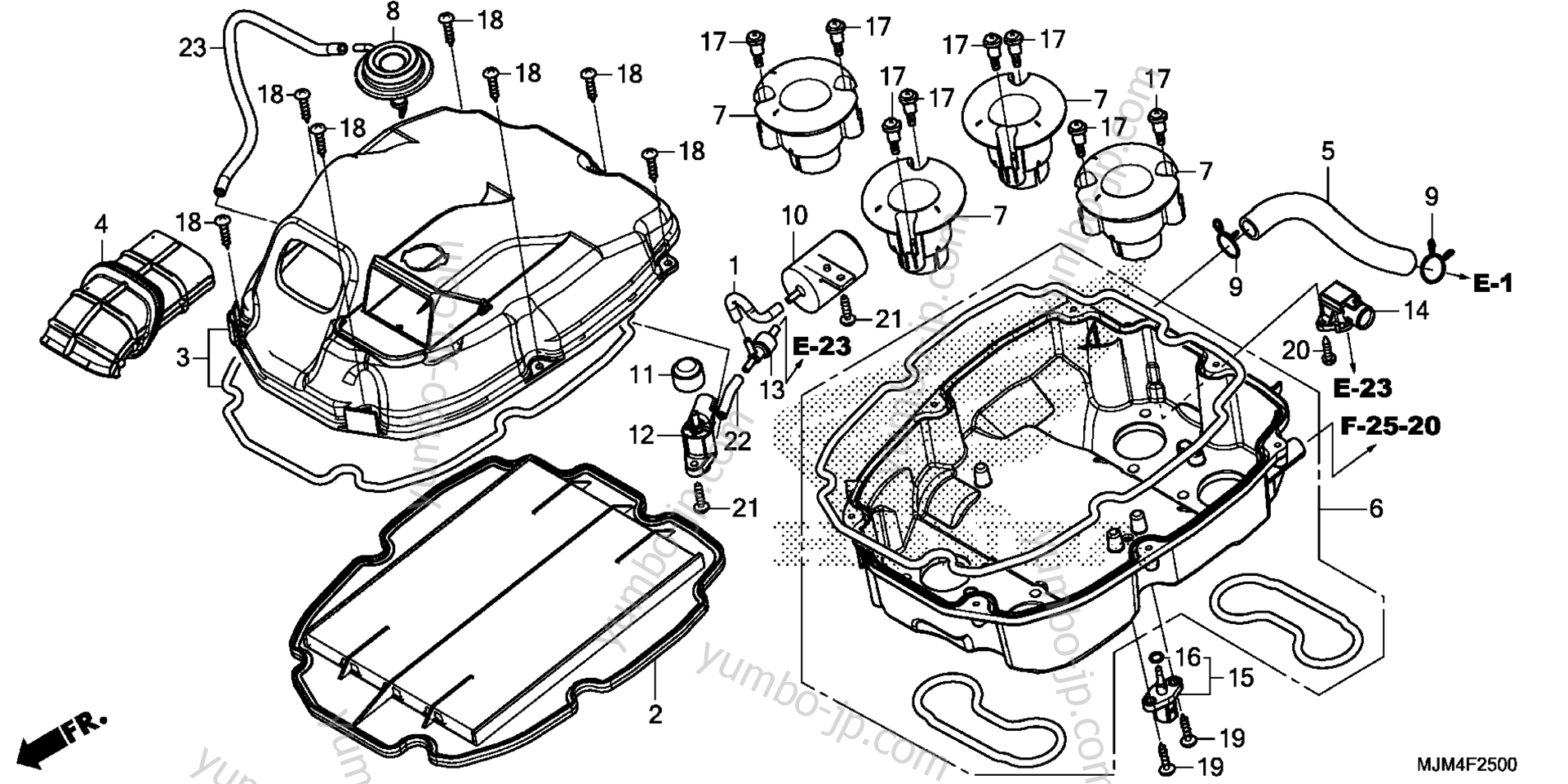 AIR CLEANER для мотоциклов HONDA VFR800FD 2AC 2015 г.